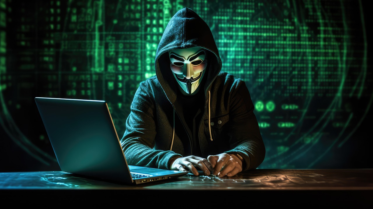 Free ai generated hacker computer illustration