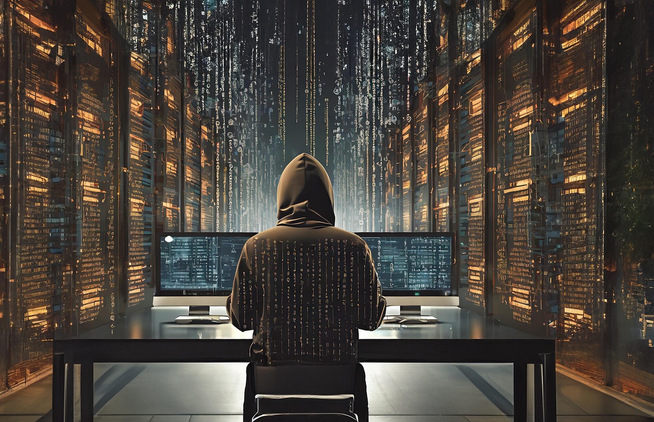 Free ai generated hacker internet illustration
