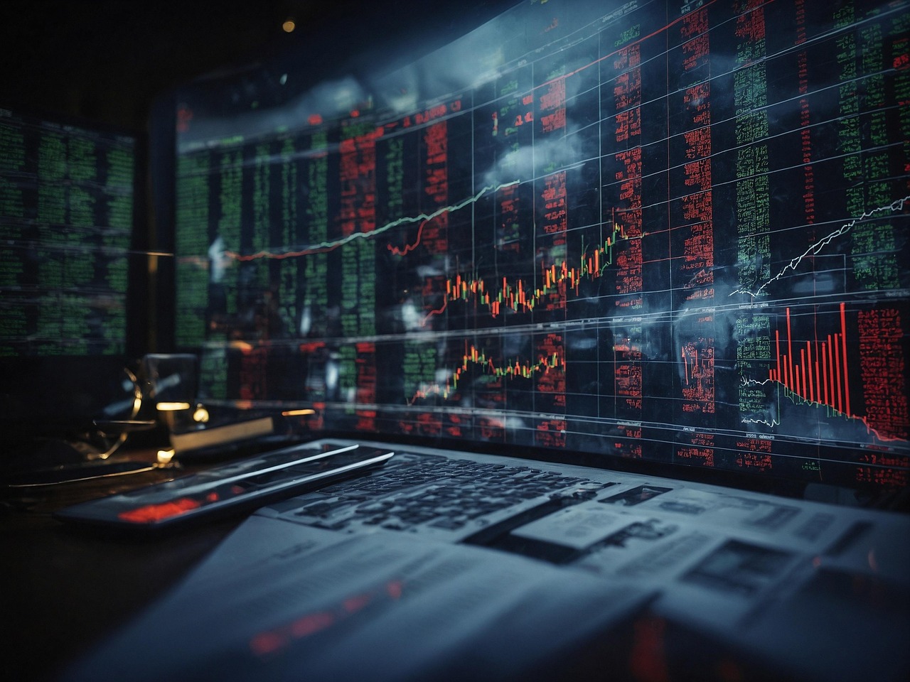 Free ai generated business finance illustration