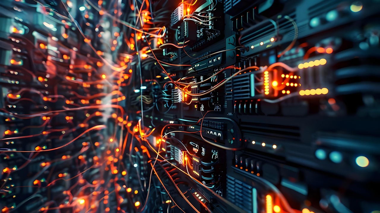 Free ai generated technology circuits illustration