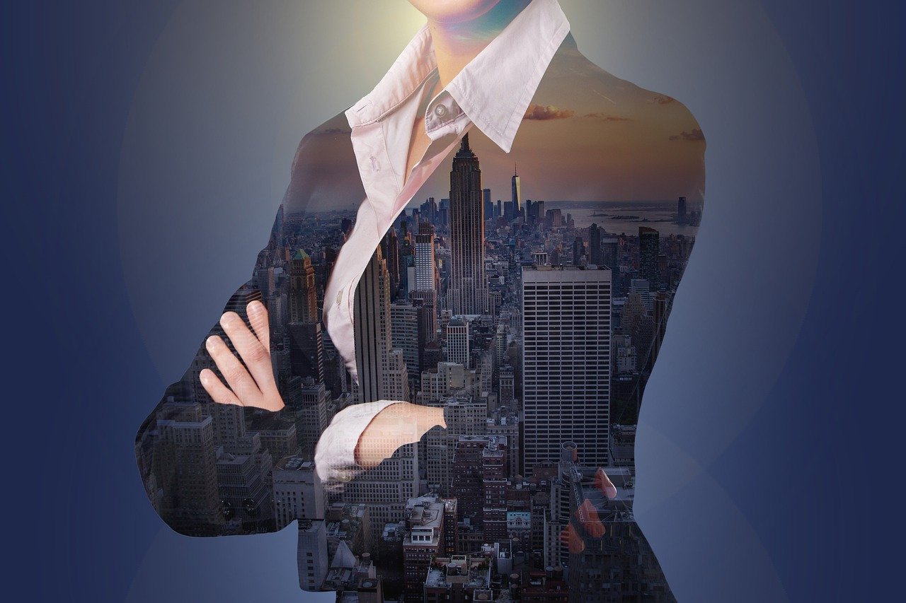 Free businesswoman success startup illustration