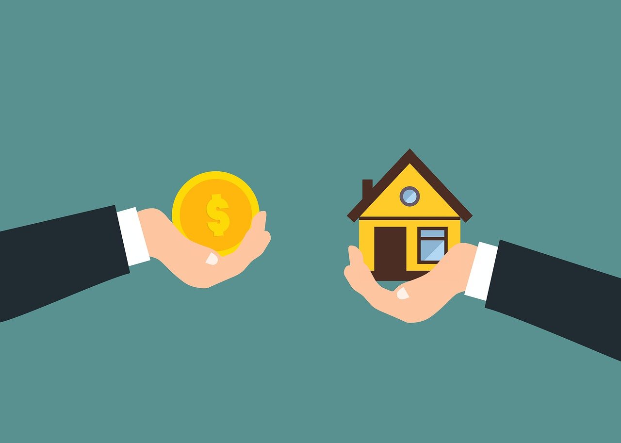 Free buy rent house illustration
