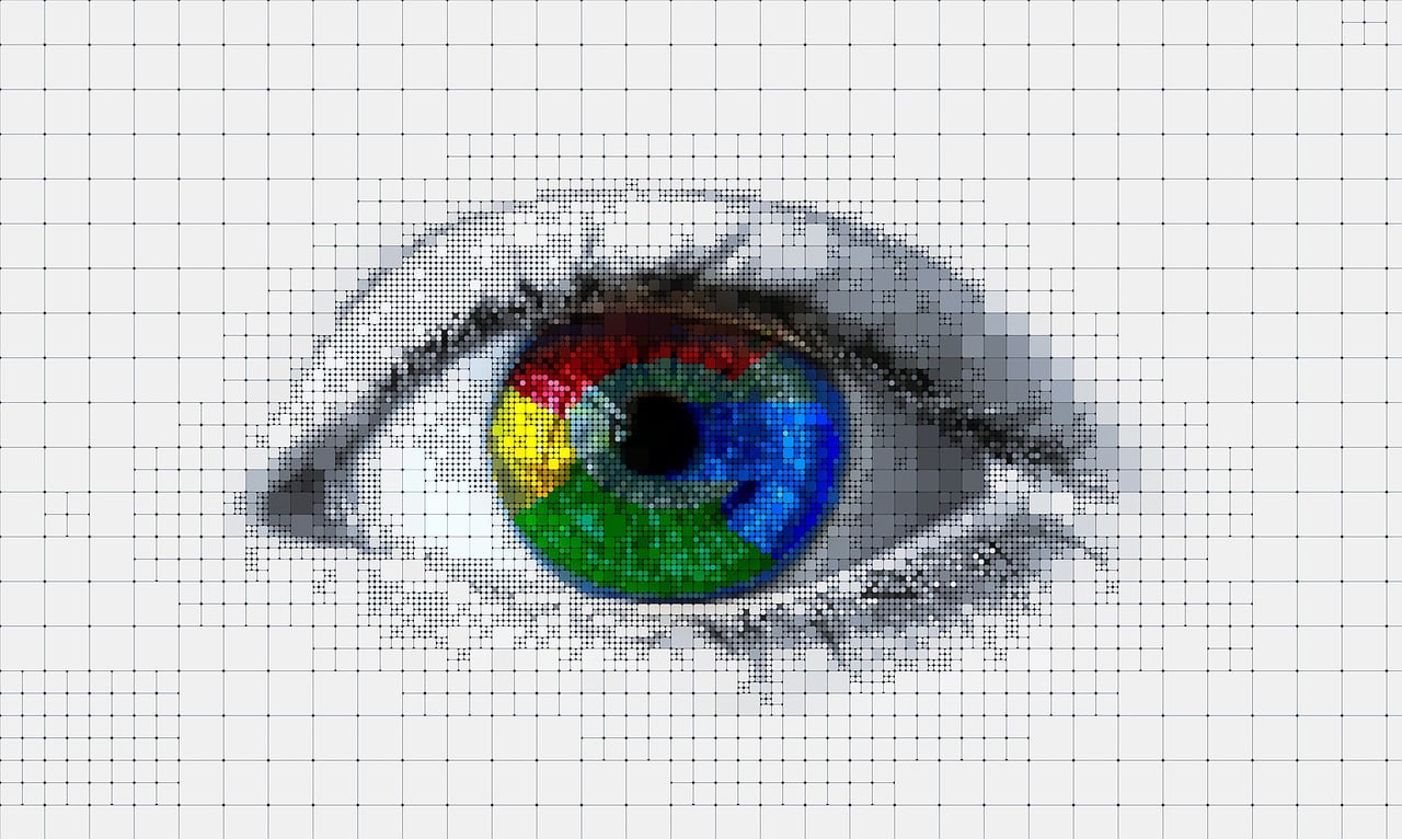 Free eye google detail illustration