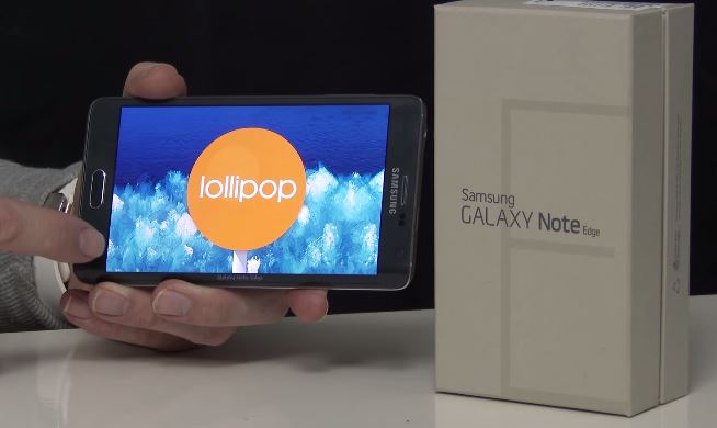 Galaxy Note Edge Lollipop