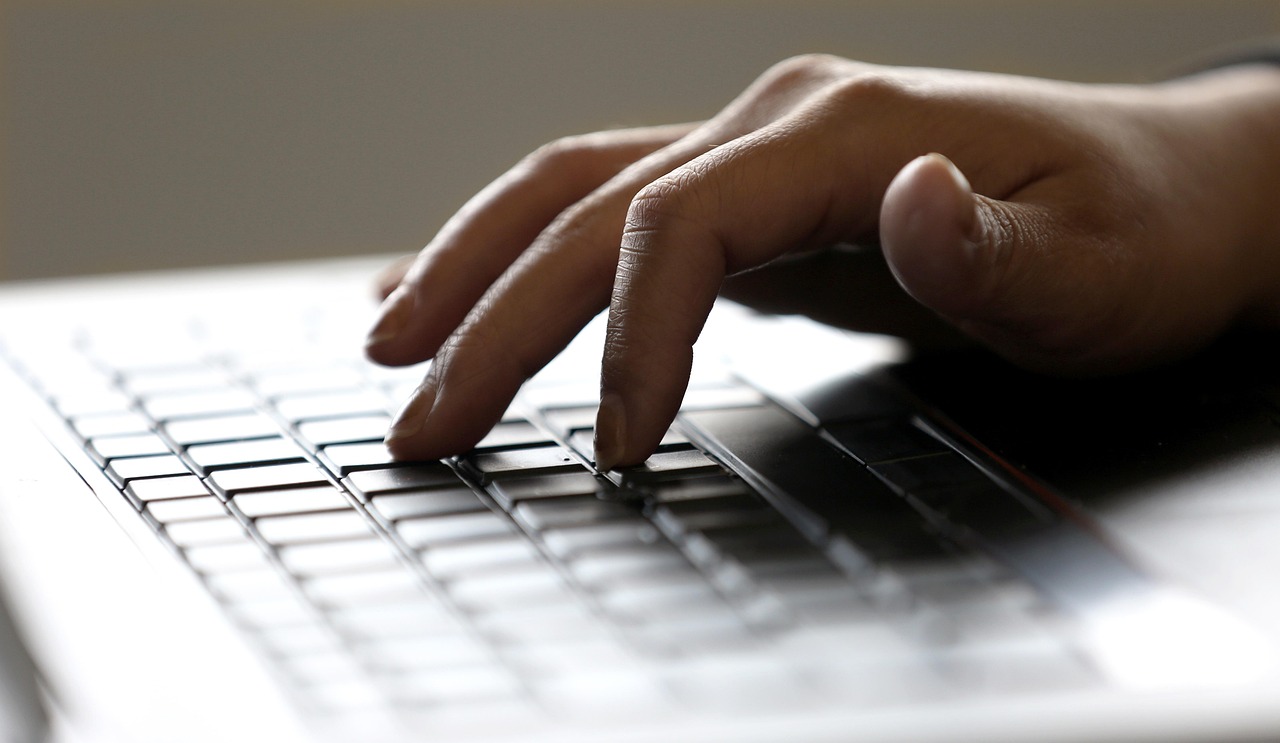 Free Hand Keyboard photo and picture