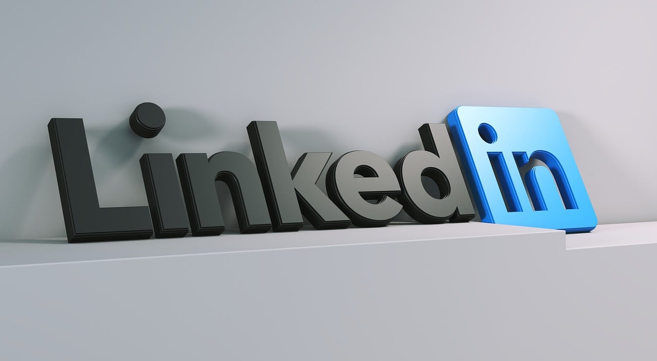 Free linkedin social network illustration
