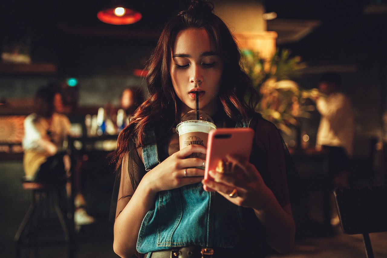 Free Woman Coffee photo and picture